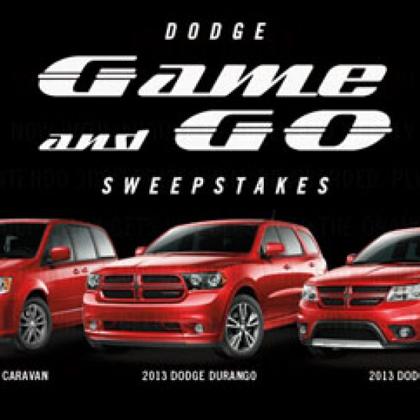 Last Chance! Dodge's Game and Go Sweepstakes