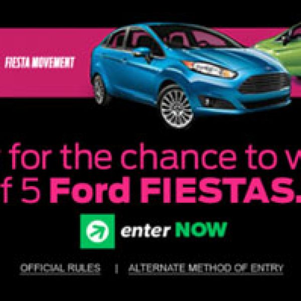 Win a 2014 Ford Fiesta Titanium Hatch!