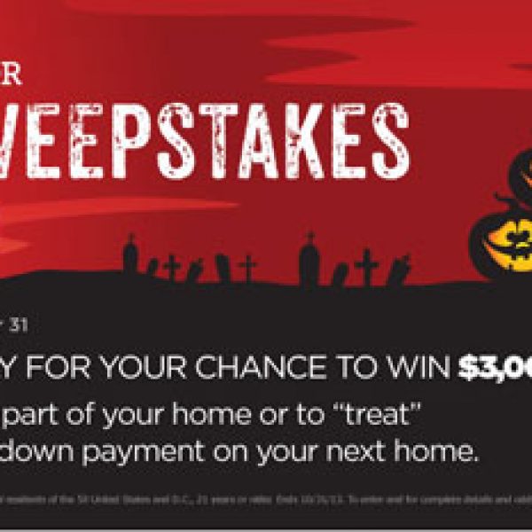 Last Day! Win $3,000 in Cash to "Trick" Out Your Home!