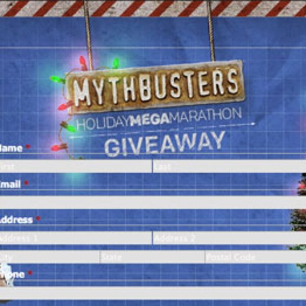 Win a $5,000 Visa gift card from Myth Busters