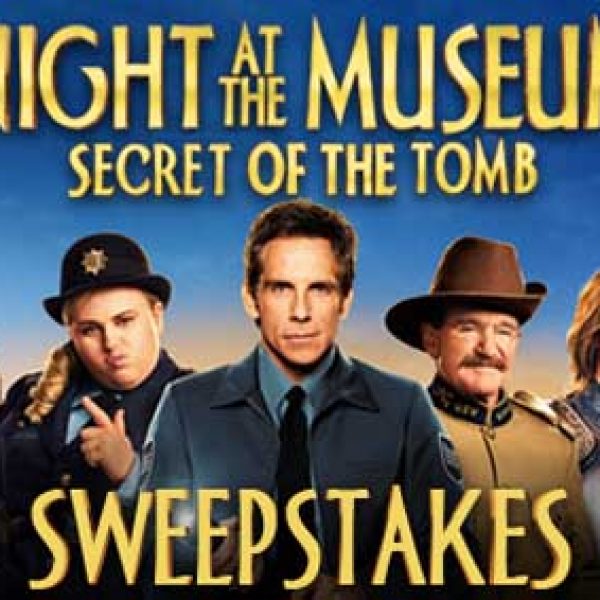 Night at the Museum $3,000 Sweepstakes!