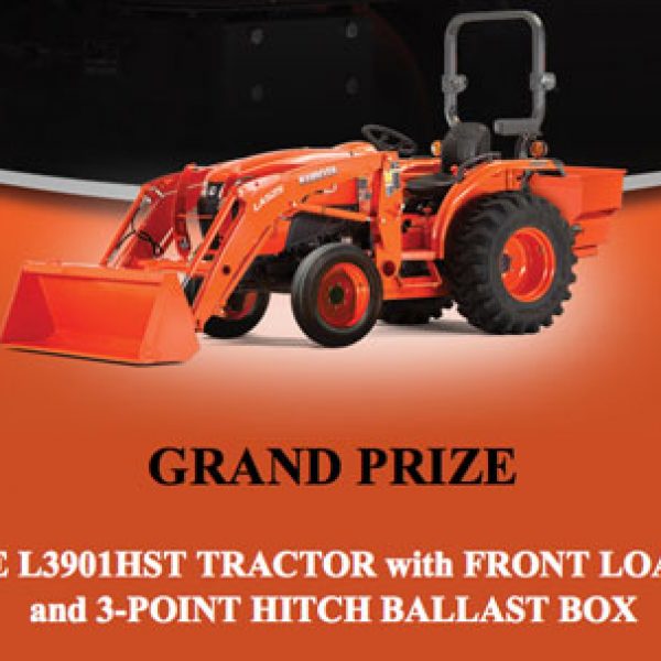 Win a Kubota L3901HST Tractor