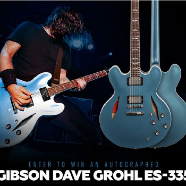 Win a Pelham Blue Gibson Memphis Dave Grohl Signed ES-335 Guitar worth $9,880