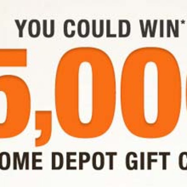 Win a $5,000 Home Depot Gift Card!