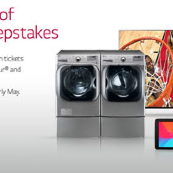 Win a Trip to The Final Four, an LG Washer and Dryer, an LG 55" UHD TV, and a LG Phone