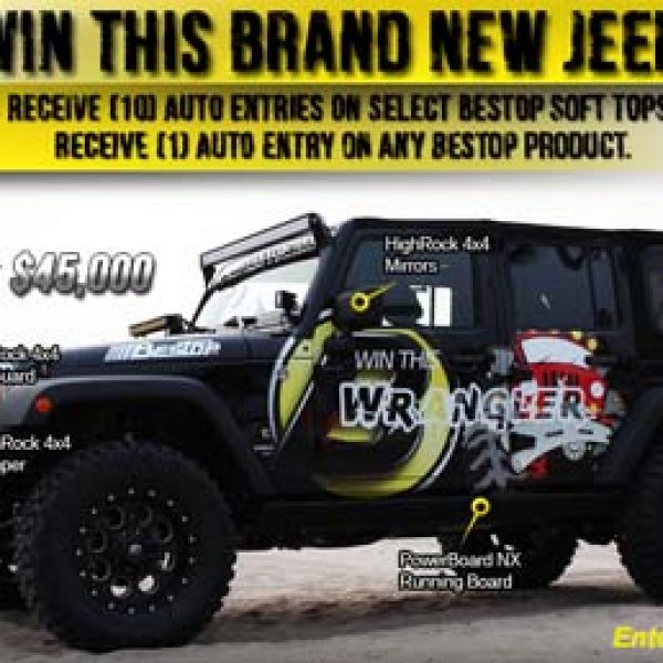 Win a $45K Custom Jeep Wrangler!