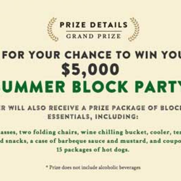 Summer Block Party Sweepstakes!
