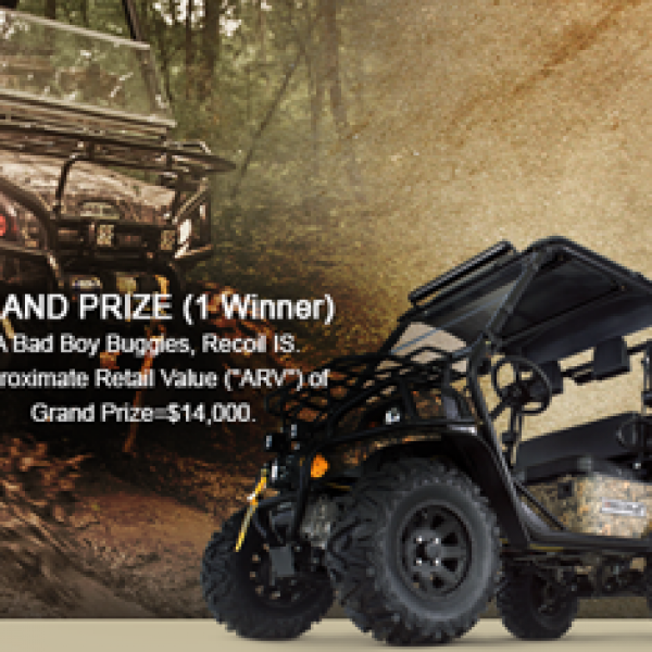 Win a $14,000 Bad Boy Buggie!