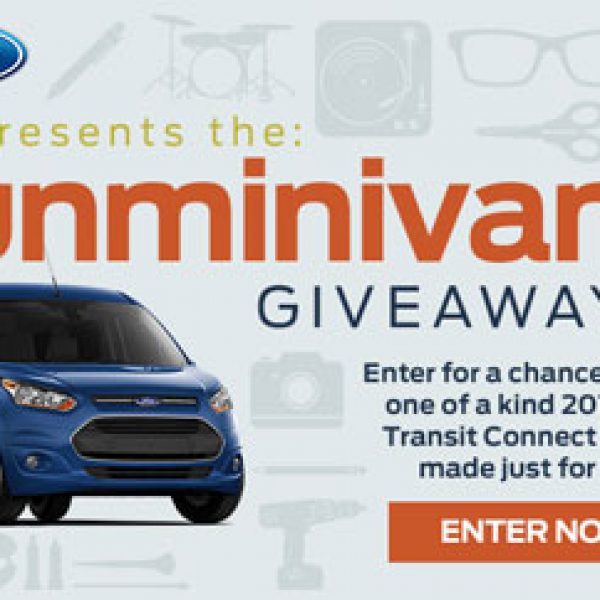 Win a 2015 Ford Transit Connect Titanium Wagon and up to $15,000 in Upgrades