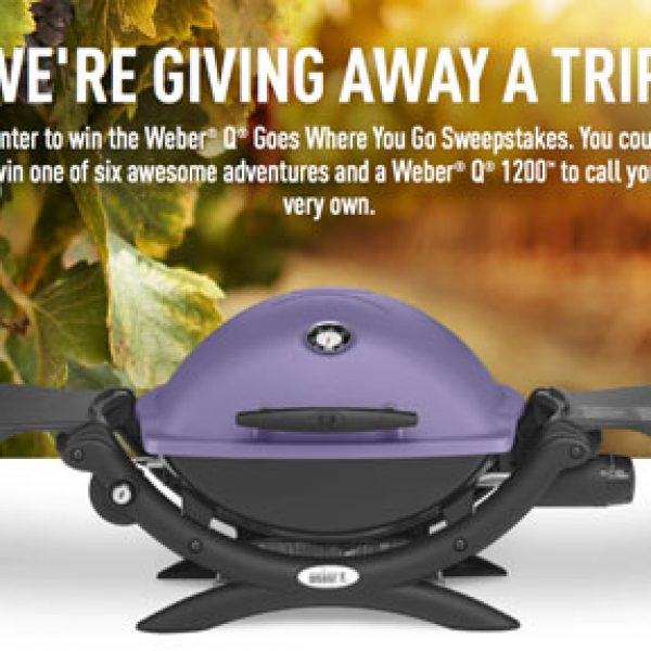 Win a Weber Q 1200 Gas Grill and a $10,000 Trip