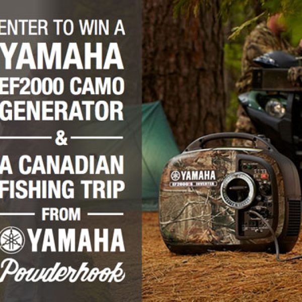 Win a Yamaha Camo Generator and a Fishing Trip to McKay Lake in Ontario, Canada