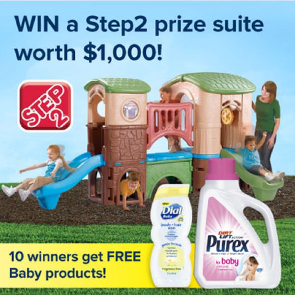 Win a $1,000 Playground Set, Baby Hair and Body Wash, and Laundry Detergent