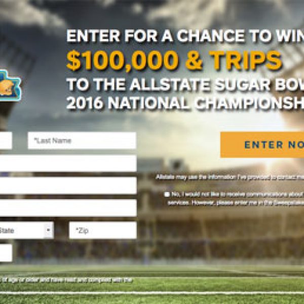 Win $100,000, a trip to the College Football National Championship Game and More