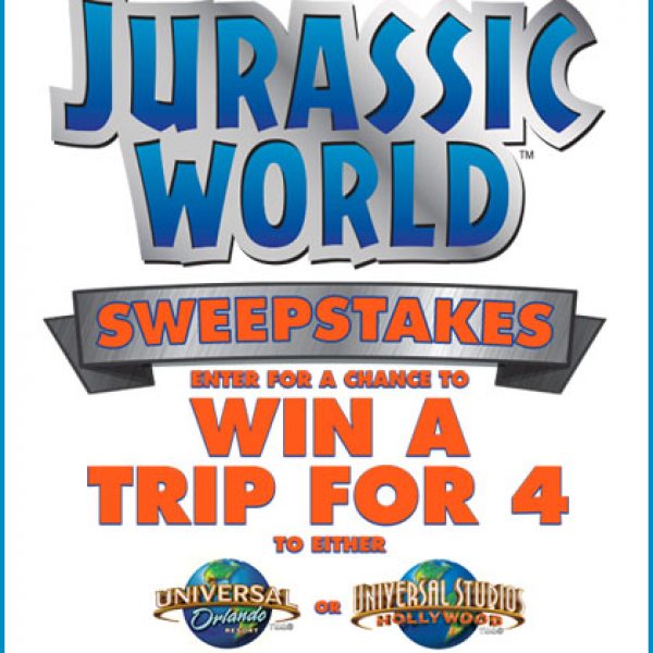 Jurassic World Universal Studios Sweepstakes!