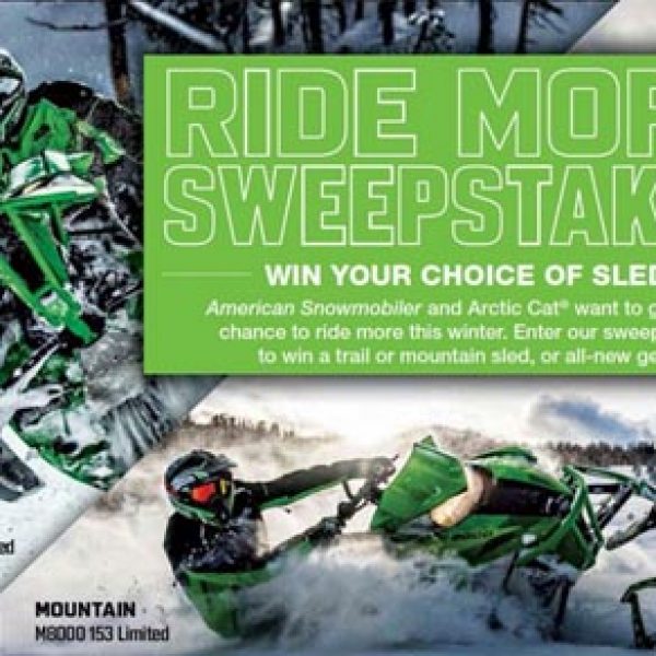 Snowmobile Sweepstakes!