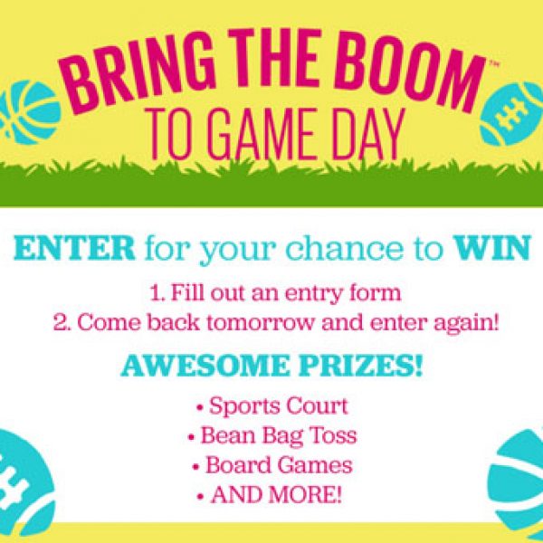 Bring the Boom Sweepstakes!