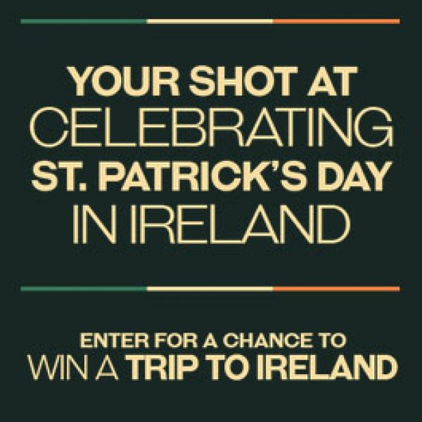 Win a Trip to Dublin, Ireland and a tour of the Jameson Distillery