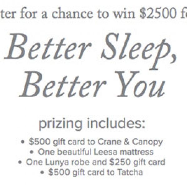 Win a New Mattress, a Lunya Robe, and Gift Cards