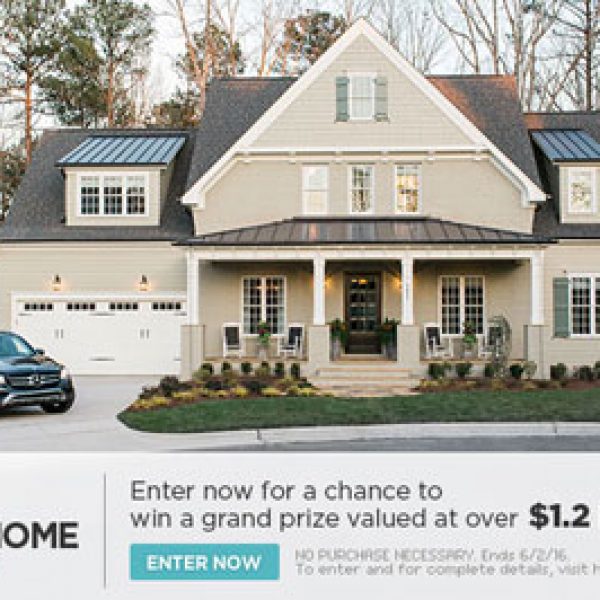 Win a Smart Home, $100,000 cash, a 2016 Mercedes-Benz GLC and More