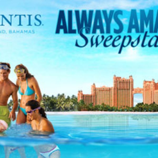 Win a four-night trip for four to Atlantis, Paradise Island, Bahamas