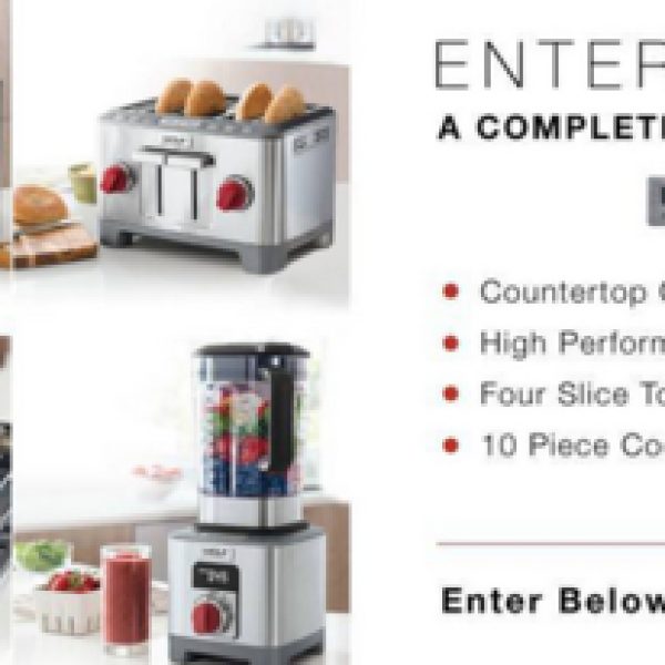 Win a Wolf blender, toaster, and convection counter top oven