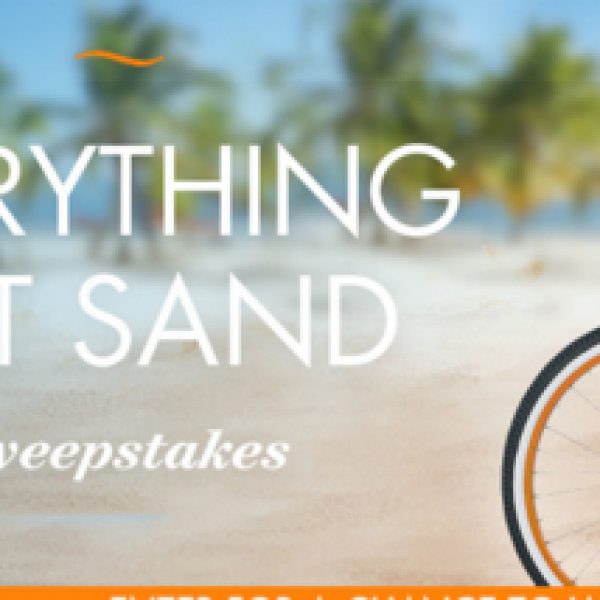 Win beach bicycles, a frozen margarita maker, cooler, and much more!