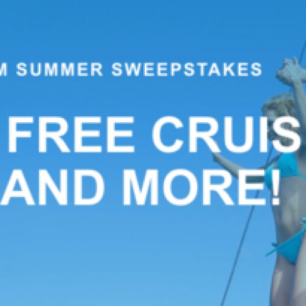 Win a cruise for two with a $2,500 cruise voucher!