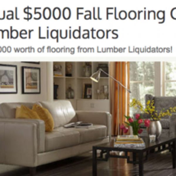 Win a Lumber Liquidators gift card worth $5,000!