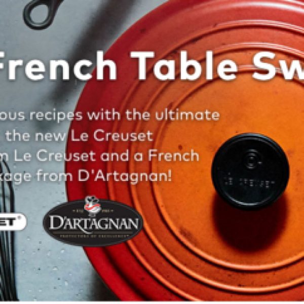 Win the ultimate Le Creuset cookware set, cookbooks and more!