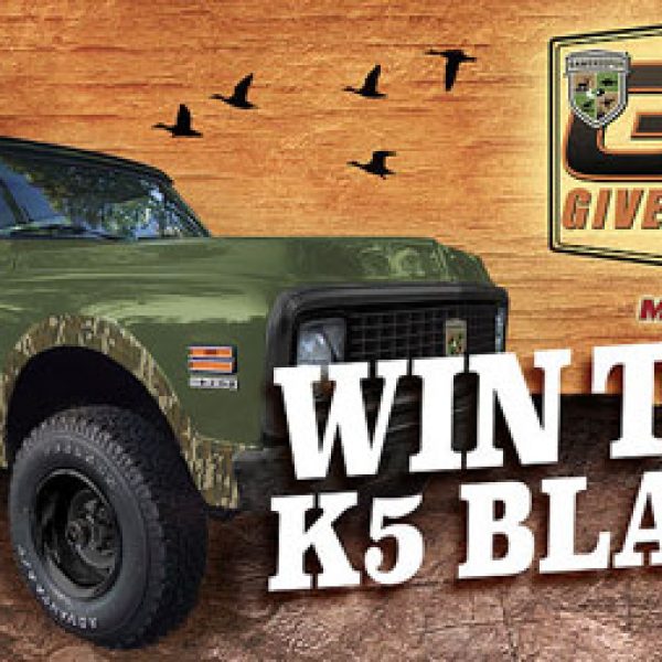 Mossy Oak: Win a fully-restored custom 1972 K-5 Blazer, Shadow Game Camera and more