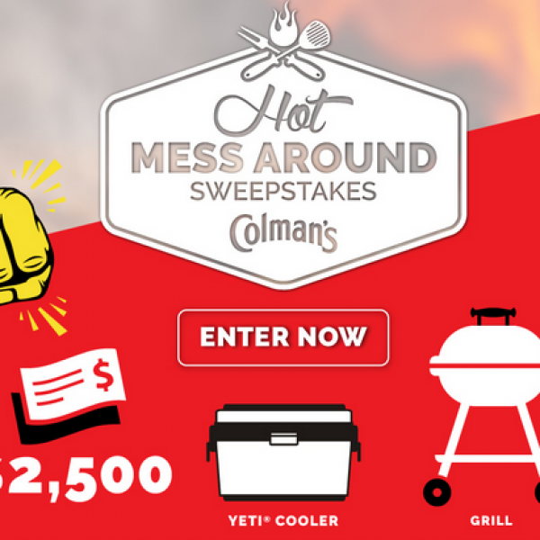 Colman's Mustard: Win $2,500, a charcoal or gas grill, a Yeti cooler and more