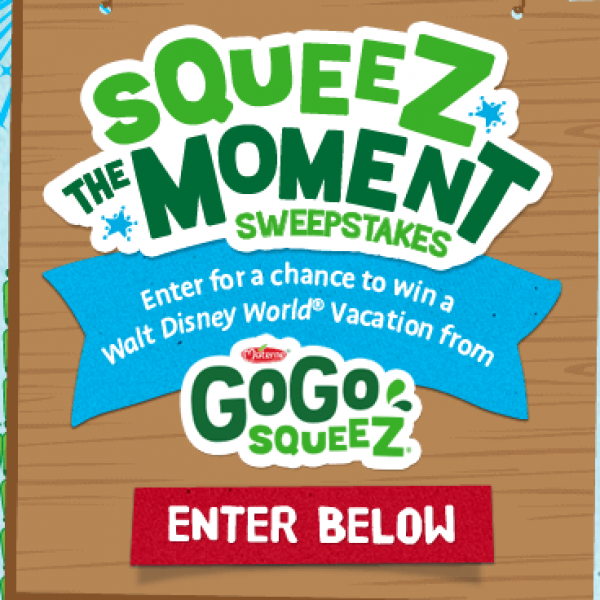 GoGo Squeez: Win a five-day trip for four to the Walt Disney World Resort