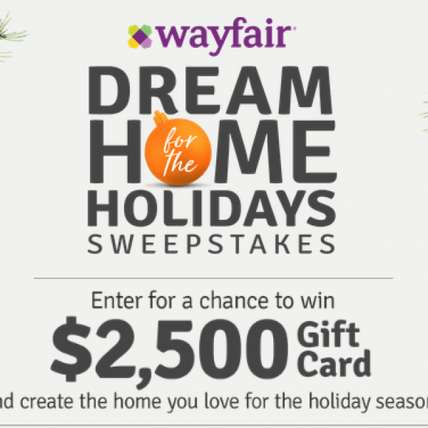 HGTV: Win a $2,500 Wayfair Gift Card