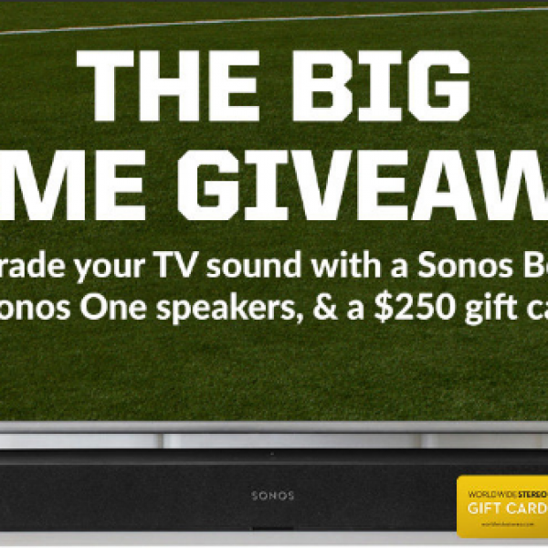 World Wide Stereo: Win a Sonos Beam, Two Sonos One Wireless Speakers and a $250 Gift Card