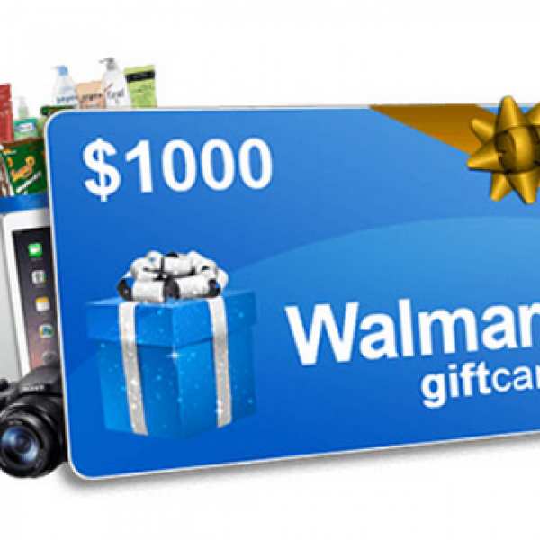 Walmart: Win 1 of 5 $1000 Gift Cards