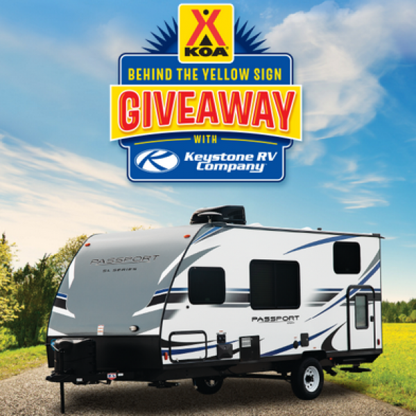 Expired! KOA: Win a Keystone Passport RV, a $500 KOA gift card, a Dish HDTV antenna bundle and $1,000