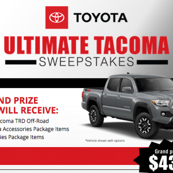 Expired! Bassmaster: Win a 2019 Toyota Tacoma TRD Off-Road Truck