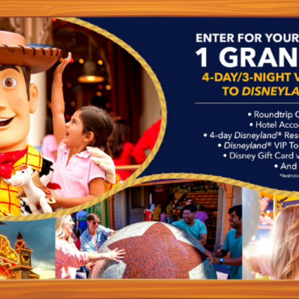 Expired! Disney Parks: Win a 4 Day VIP Family Trip to Disneyland