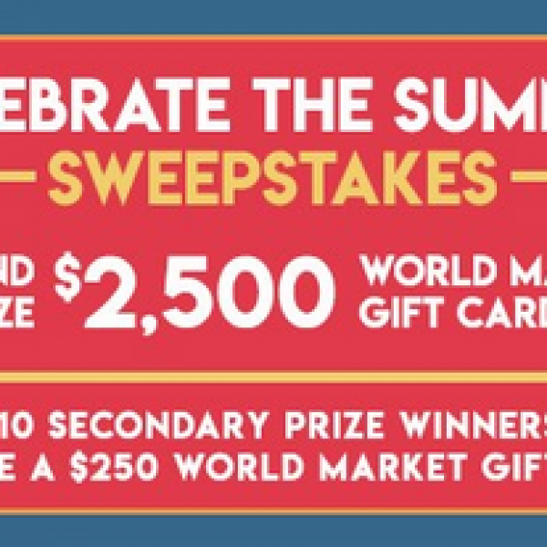 Expired! Valpak: Win a $2,500 World Market Gift Card