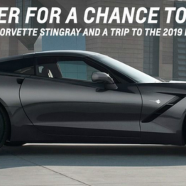 Expired! Chevrolet: Win a 2019 Corvette 2 Door Grand Sport Coupe