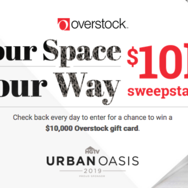 Expired! HGTV: Win a $10,000 Overstock Gift Card