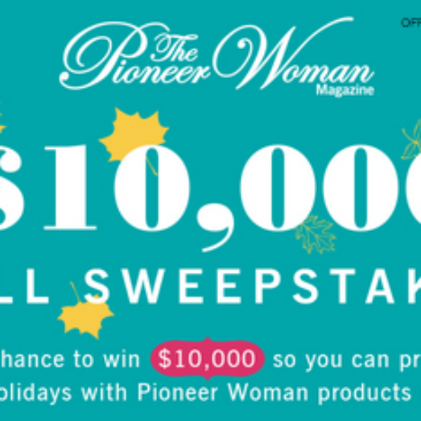 Expired! Pioneer Woman Dream Big Sweepstakes: Win $10,000