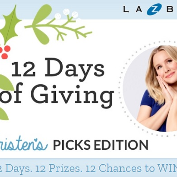 Expired! La-Z-Boy: Win one of Kristen Bell’s favorite La-Z-Boy furniture pieces valued up to $3,000