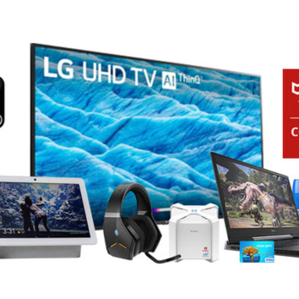 Expired! McAfee: Win a 70” LG Smart TV, a Dell Gaming Laptop, Google Nest products, a $1,000 Gift Card, and more