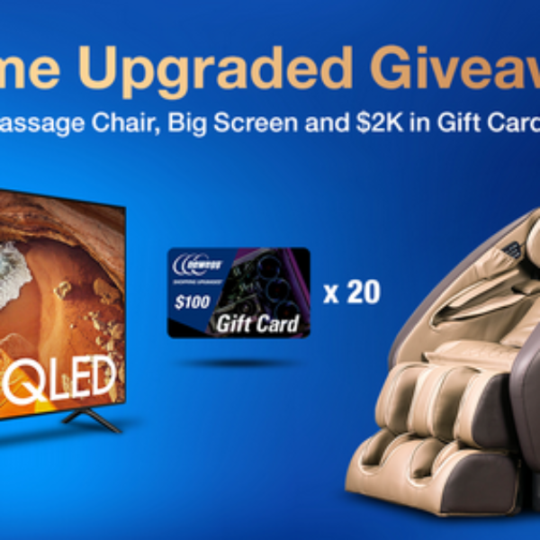 Expired! Newegg: Win a Samsung 65″ 4K TV or a Titan Pro Massage Chair