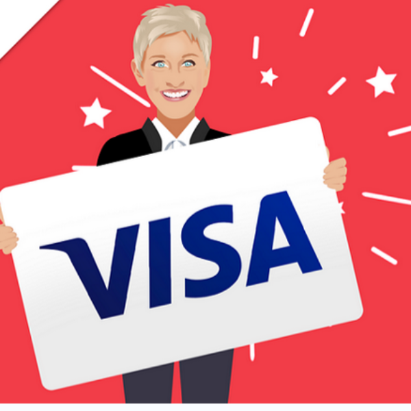 Expired! Ellen: Win a $1,000 Visa Gift Card