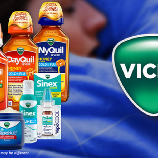 Vicks: Win $1,000 and Vicks gift basket including NyQuil, DayQuil, VapoRub, cough drops, and more