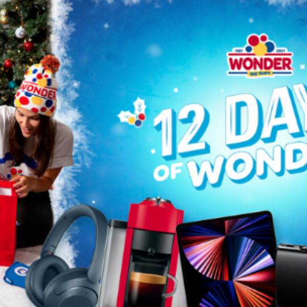 Wonder Bread 12 Days of Wonder: Win a Macbook laptop, iPad Pro, an Apple Watch, Digital Camera and More