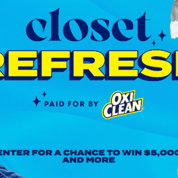 Oxi Clean: Win $5,000 and a Closet Refresh Gift Box