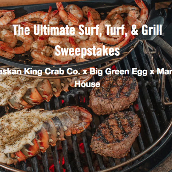 Alaskan Crab Co: Win a Big Green Egg and $750 in Premium Seafood and Meats